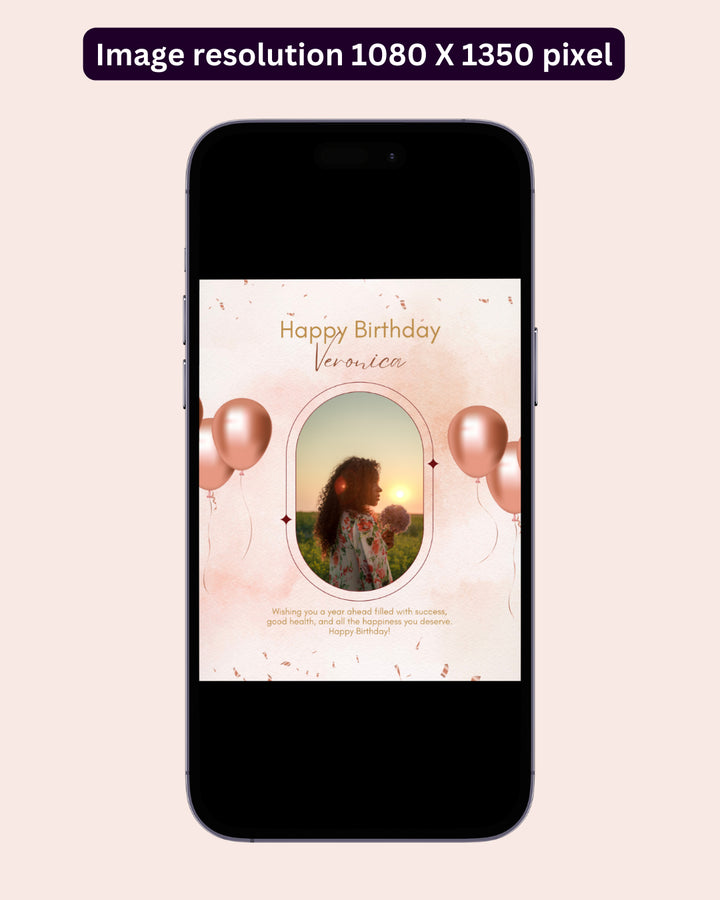 Happy Birthday Post - Image Personalized - creazives