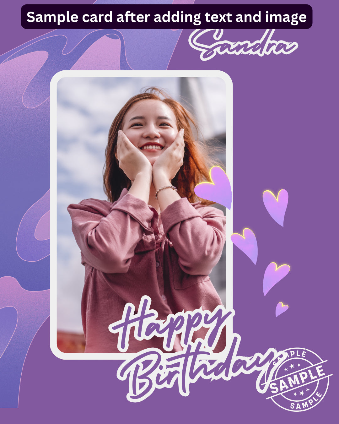 Digital - Happy Birthday Post - Image Personalized