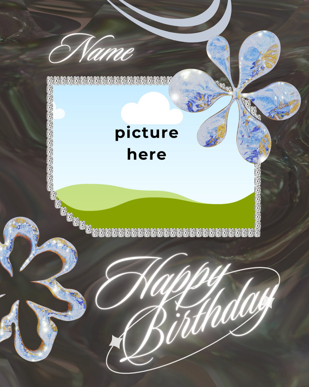 Digital - Happy Birthday Post - Image Personalized