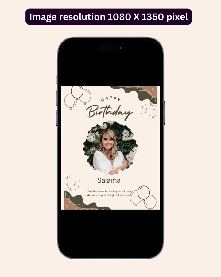 Happy Birthday Post - Image Personalized - creazives