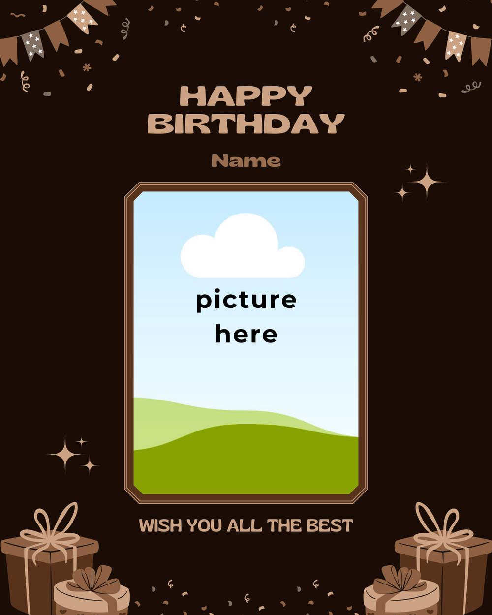 Digital - Happy Birthday Post - Image Personalized
