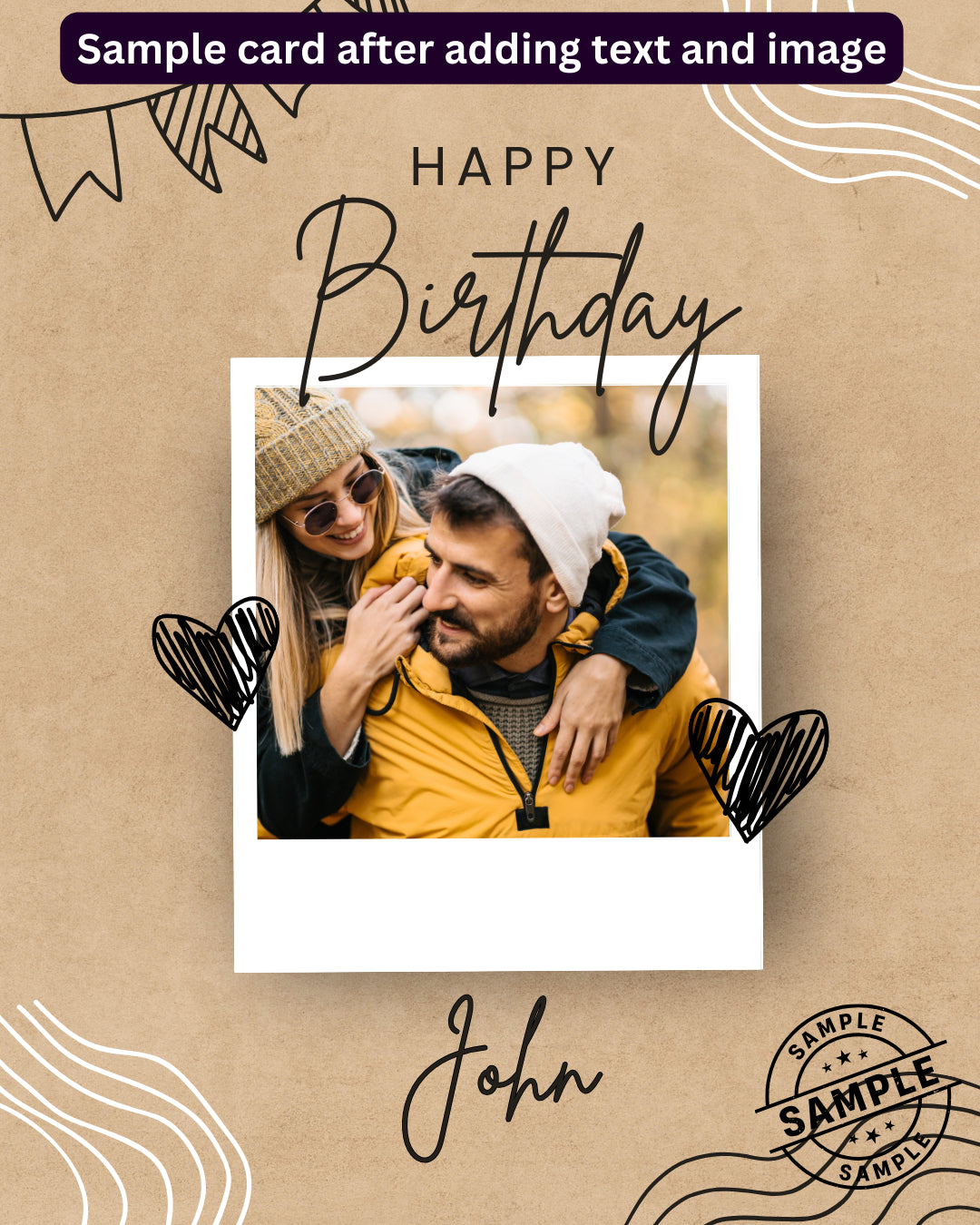 Digital - Happy Birthday Post - Image Personalized