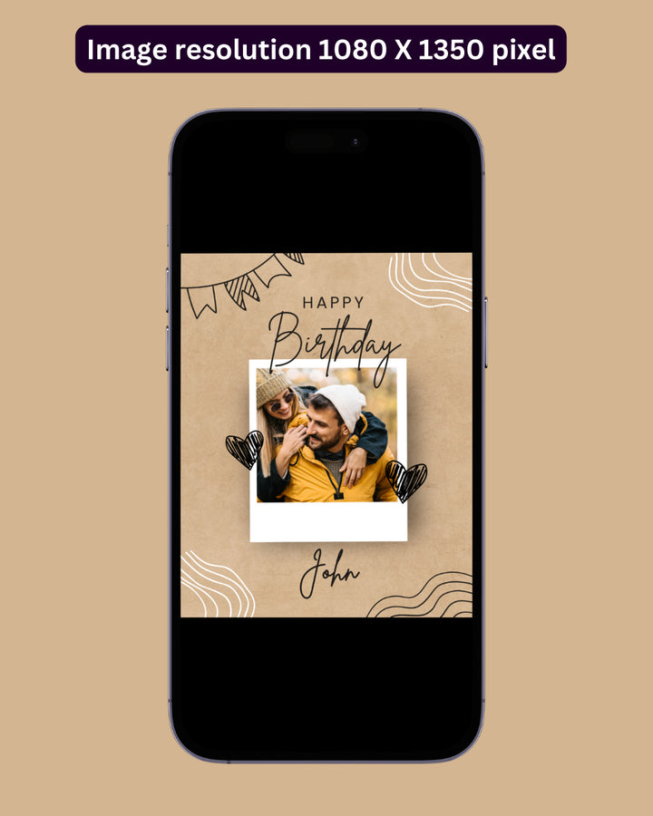 Happy Birthday Post - Image Personalized - creazives