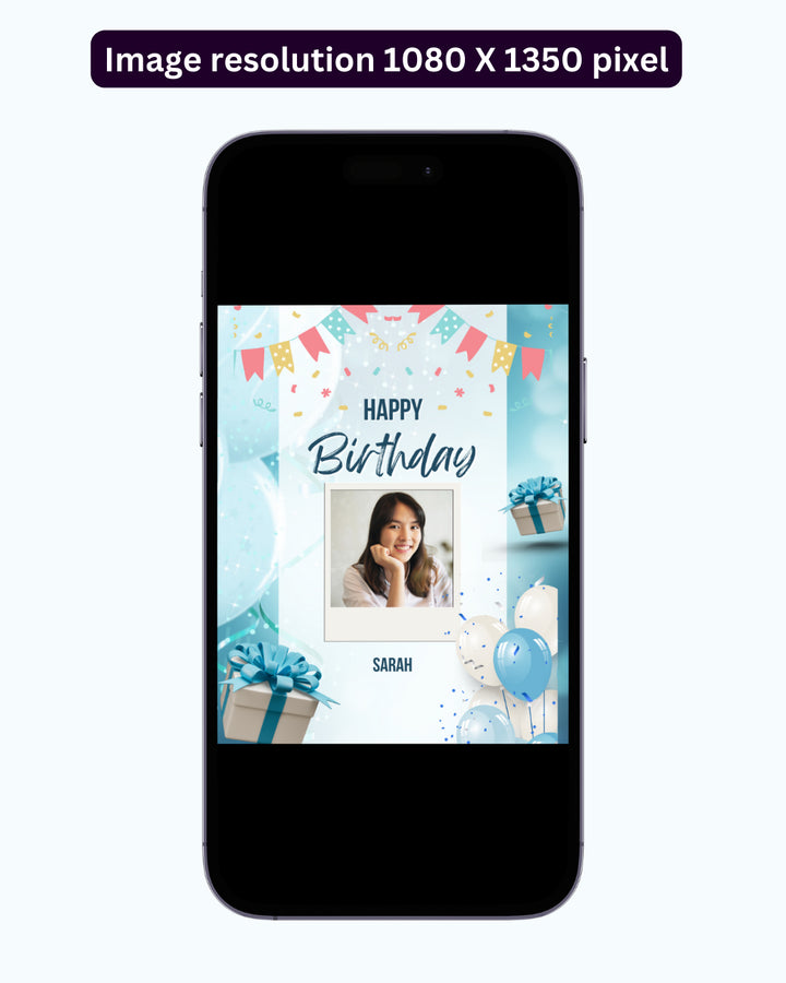 Happy Birthday Post - Image Personalized - creazives