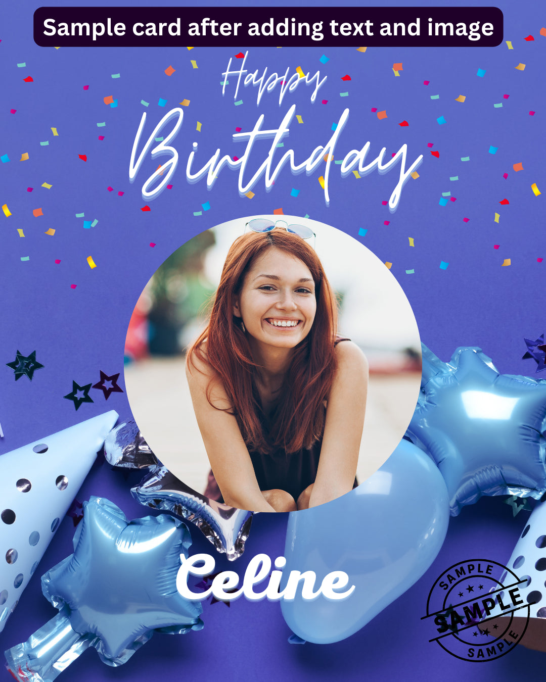 Digital - Happy Birthday Post - Image Personalized