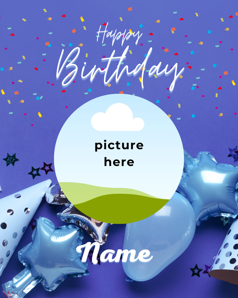 Digital - Happy Birthday Post - Image Personalized