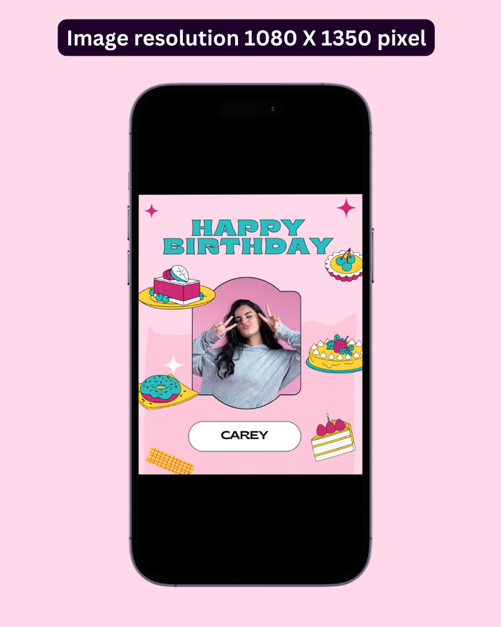 Happy Birthday Post - Image Personalized - creazives