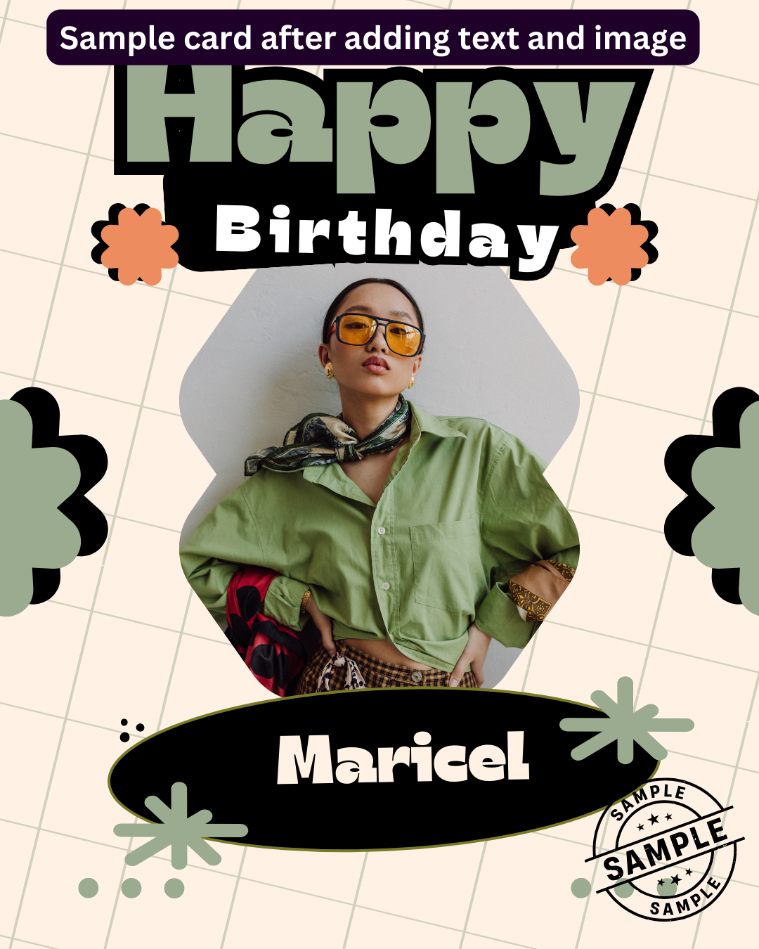Digital - Happy Birthday Post - Image Personalized