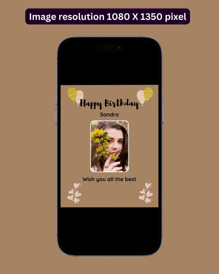 Happy Birthday Post - Image Personalized - creazives