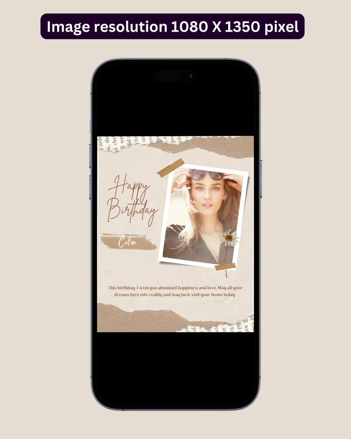 Happy Birthday Post - Image Personalized - creazives