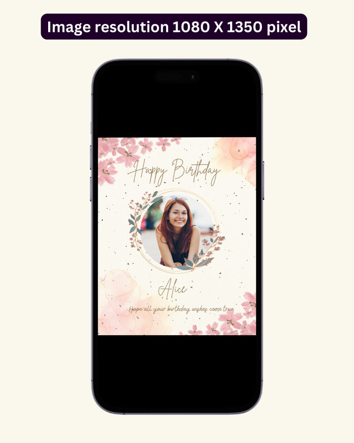Happy Birthday Post - Image Personalized - creazives