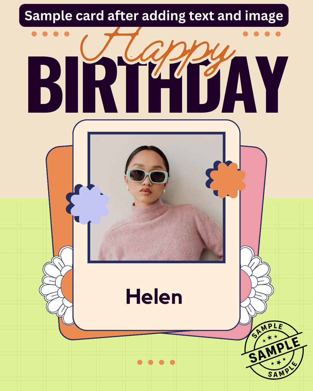Digital - Happy Birthday Post - Image Personalized