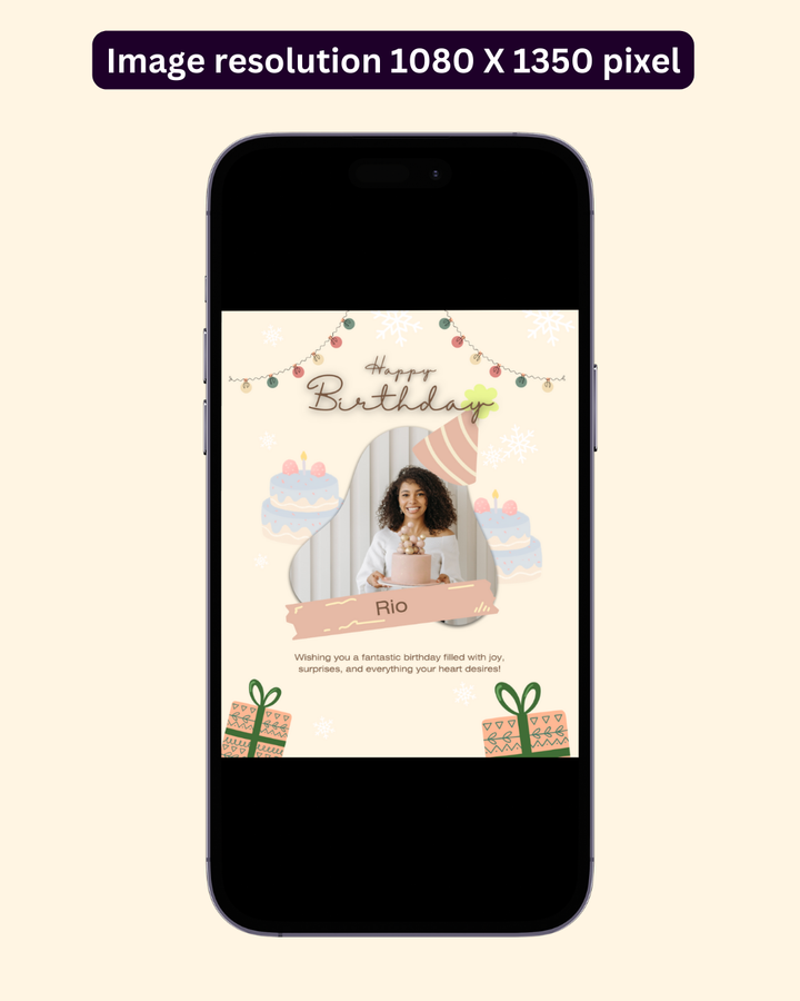 Happy Birthday Post - Image Personalized - creazives