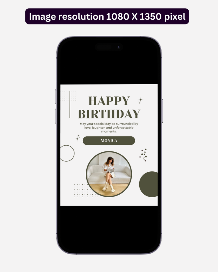 Happy Birthday Post - Image Personalized - creazives