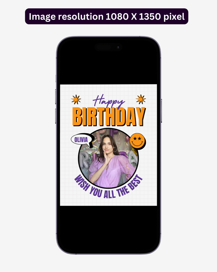 Happy Birthday Post - Image Personalized - creazives