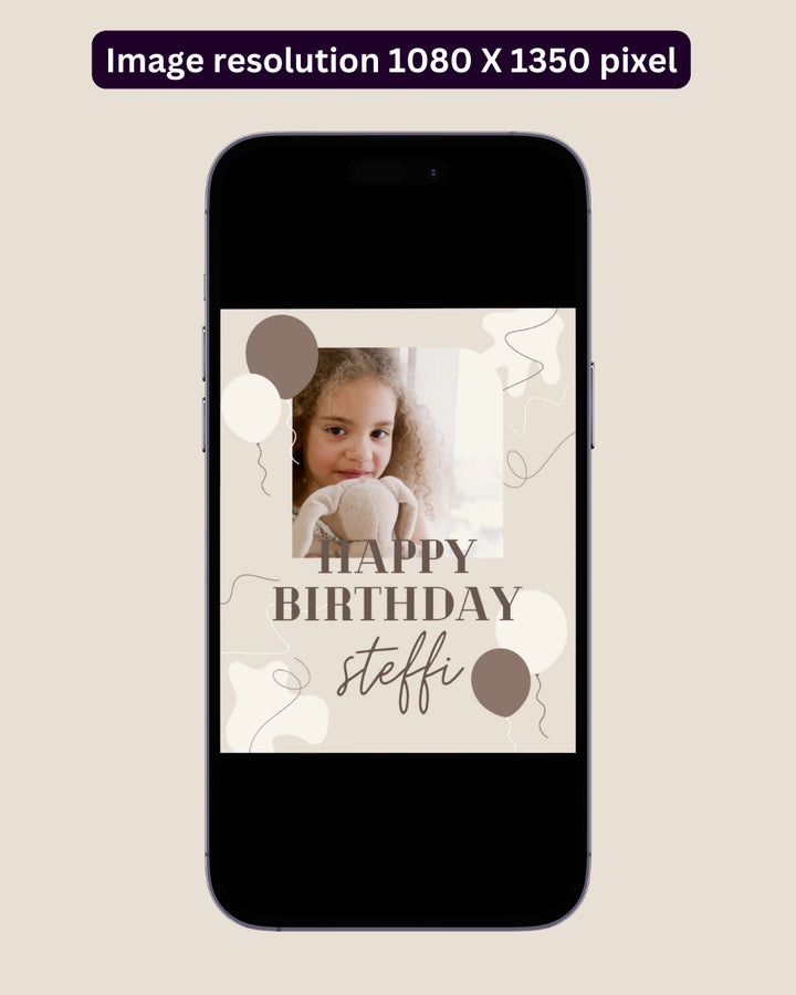 Happy Birthday Post - Image Personalized - creazives