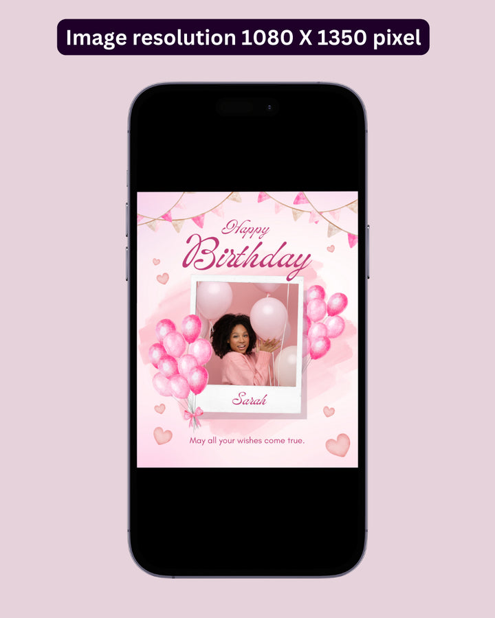Happy Birthday Post - Image Personalized - creazives