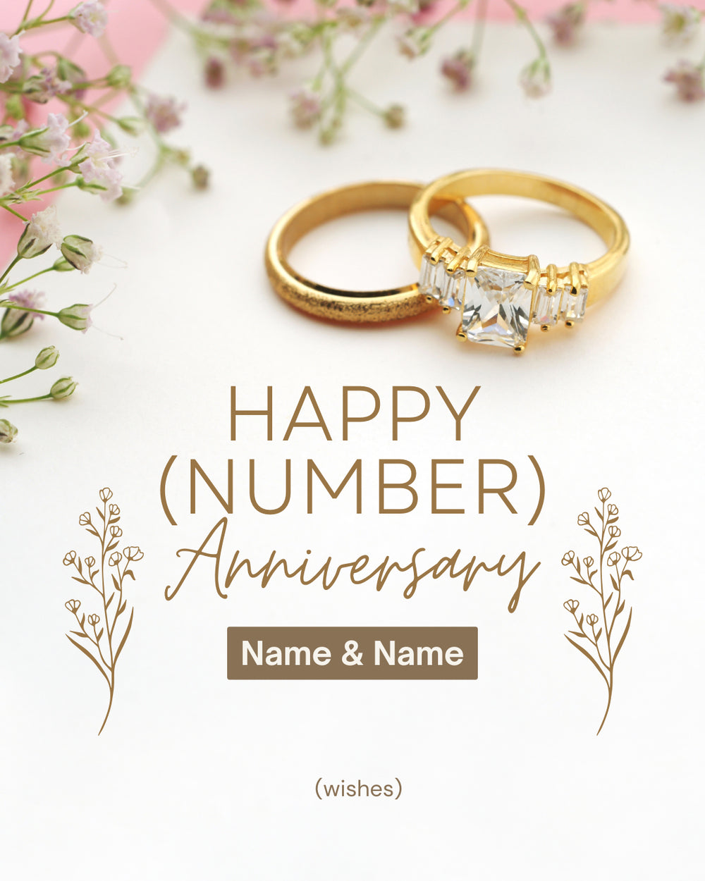 Digital - Digital Happy Anniversary Post - Image Personalized