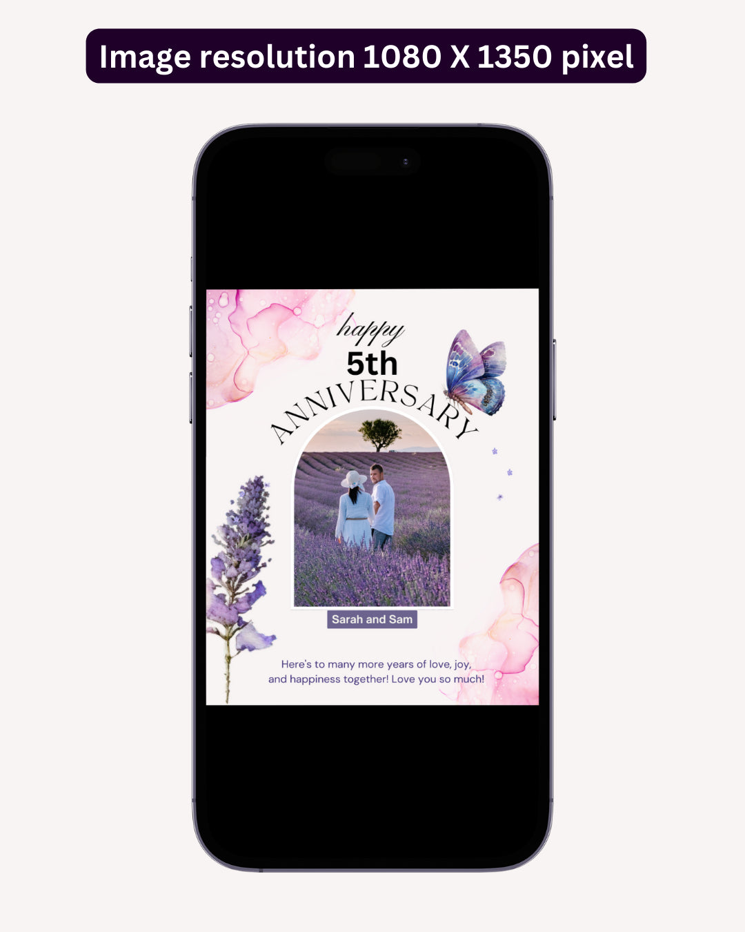 Happy Anniversary Post - Image Personalized - creazives