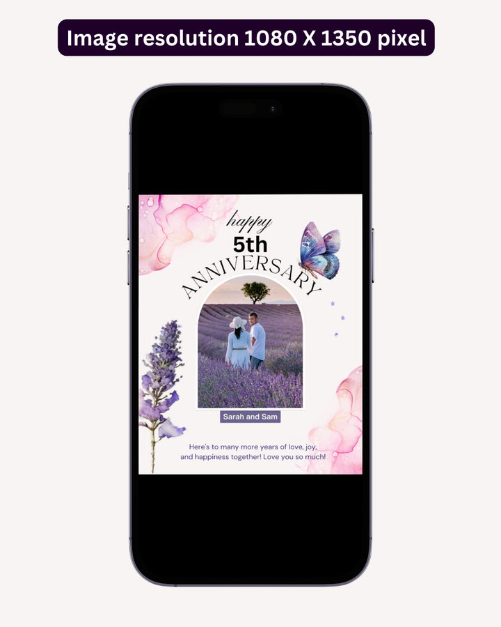 Happy Anniversary Post - Image Personalized - creazives