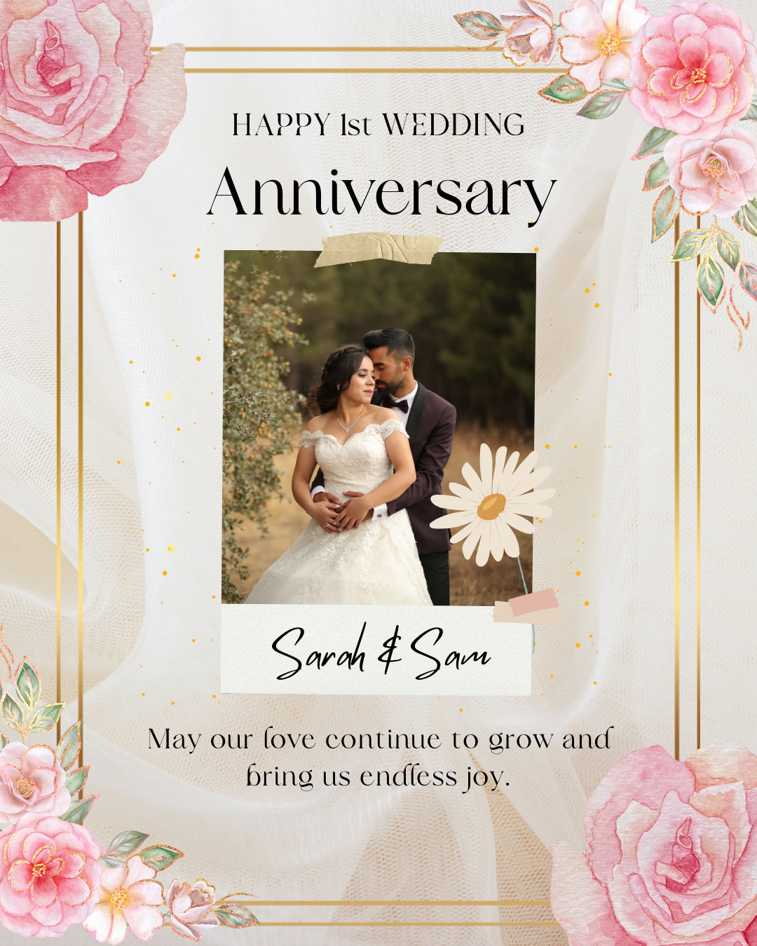 Digital - Happy Anniversary Post - Image Personalized