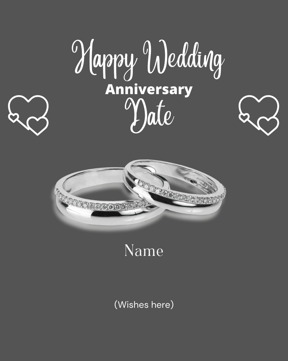 Digital - Happy Anniversary Post - Image Personalized