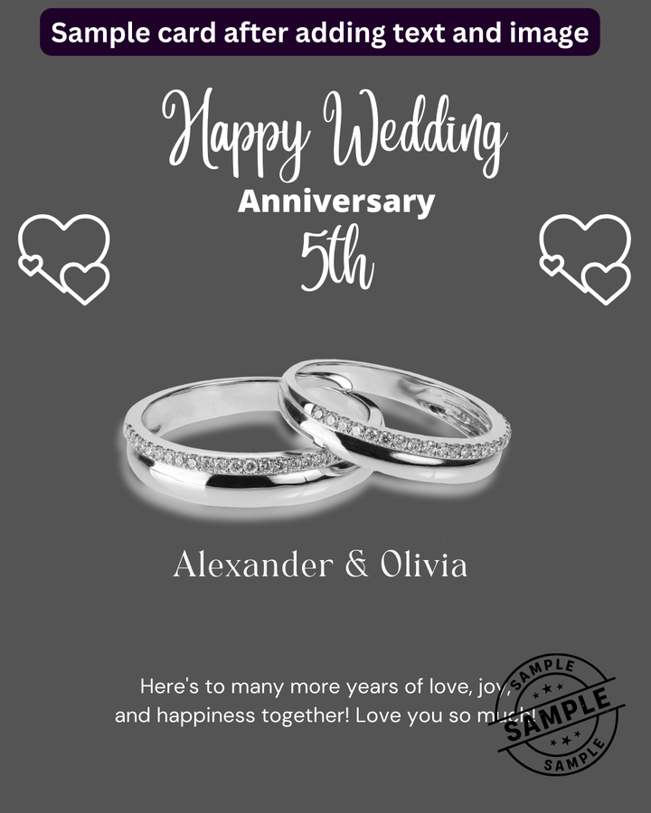 Happy Anniversary Post - Image Personalized - creazives