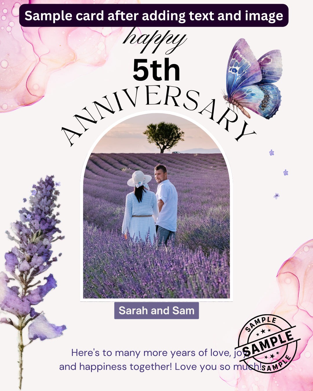 Digital - Happy Anniversary Post - Image Personalized