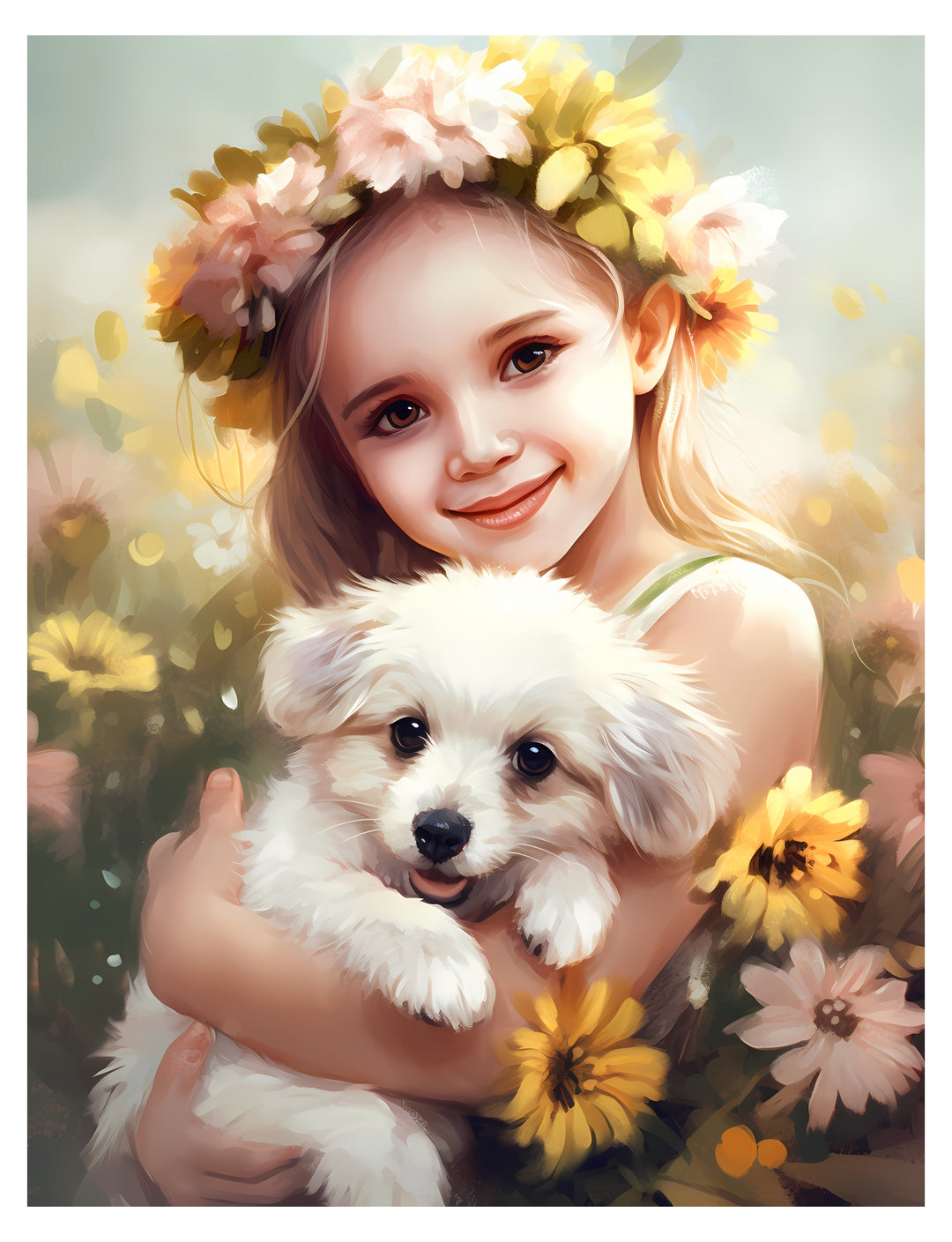Girls with dogs Coloring Book - creazives