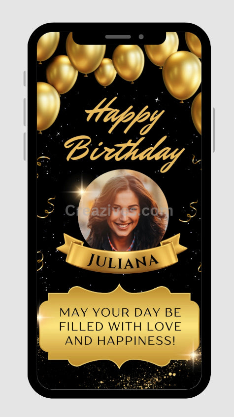 Digital - Happy Birthday Post - Video Personalized Digital Card