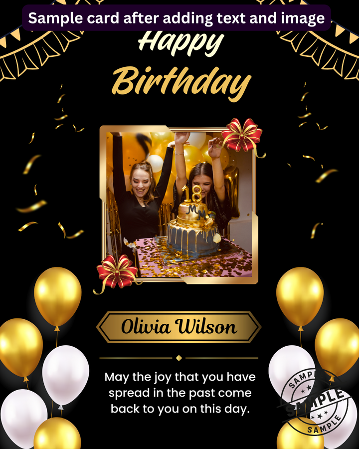 Happy Birthday Post - Image Personalized - creazives