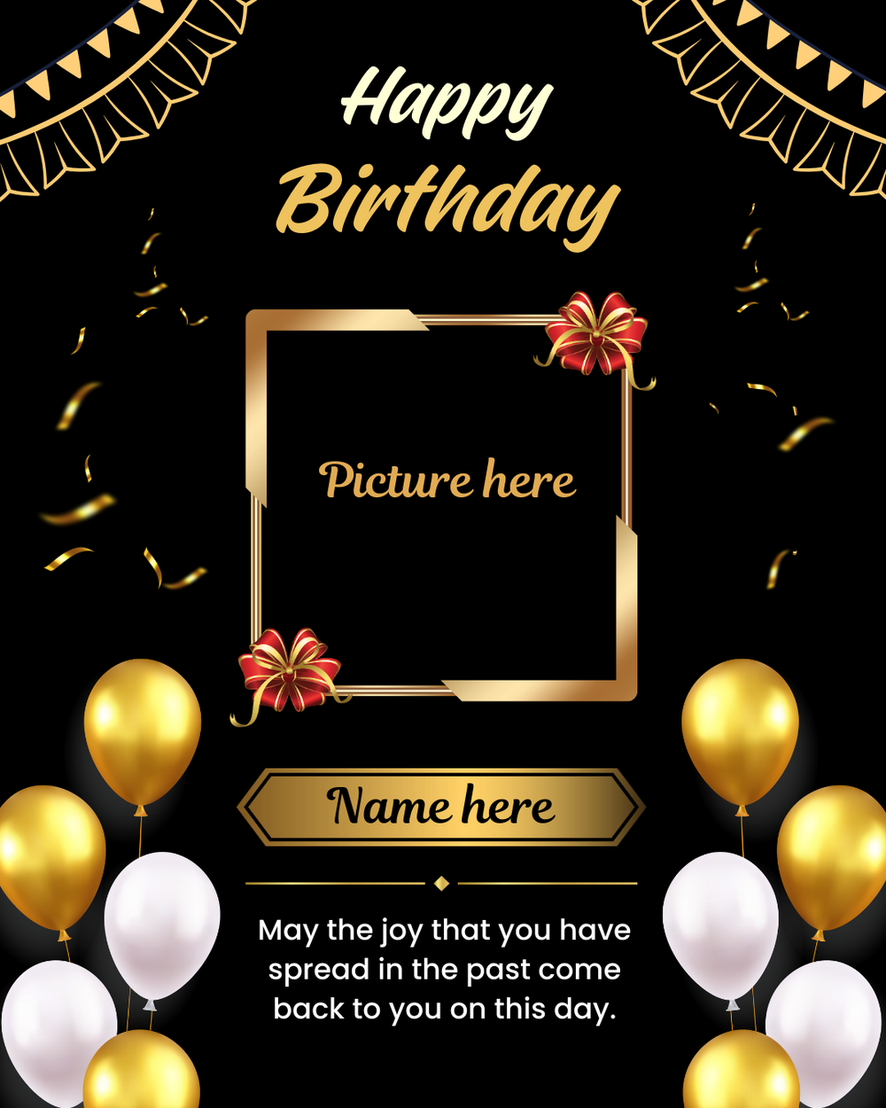 Digital - Happy Birthday Post - Image Personalized