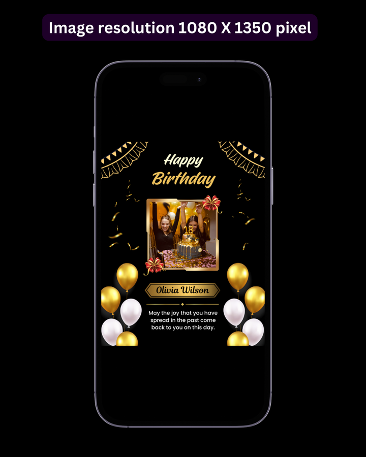 Happy Birthday Post - Image Personalized - creazives