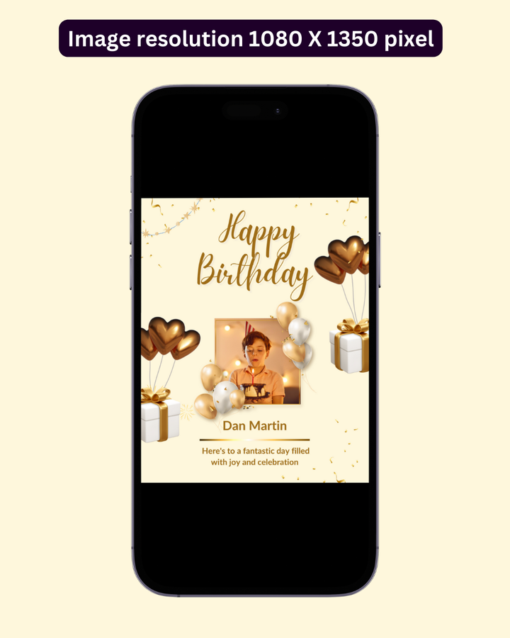 Happy Birthday Post - Image Personalized - creazives