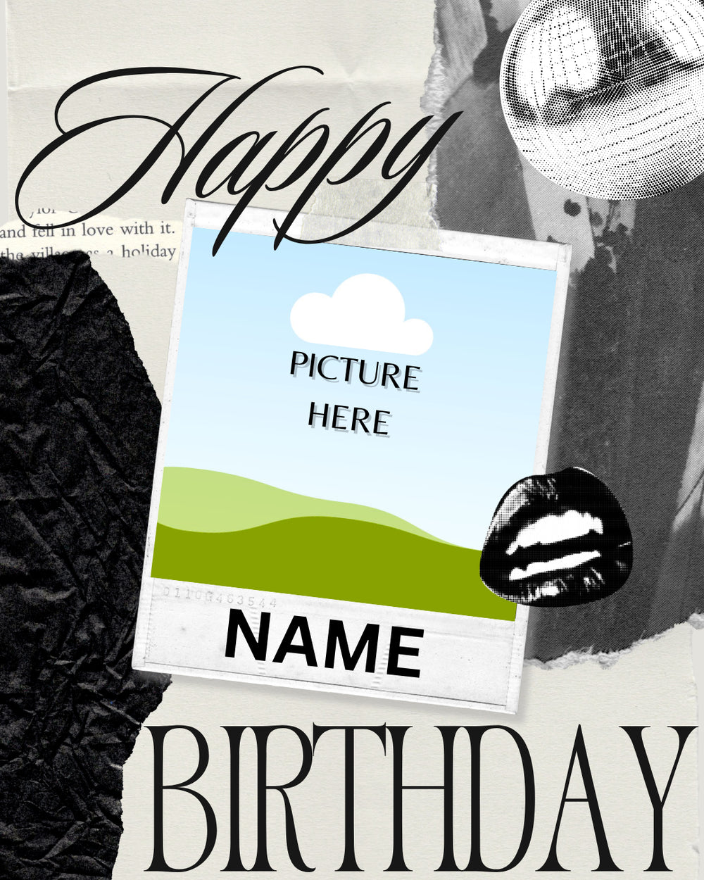 Digital - Happy Birthday Post - Image Personalized