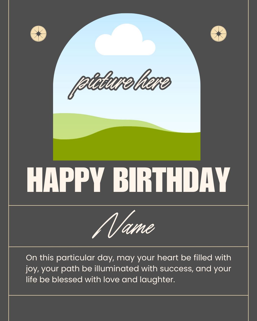 Happy Birthday Post - Image Personalized - creazives