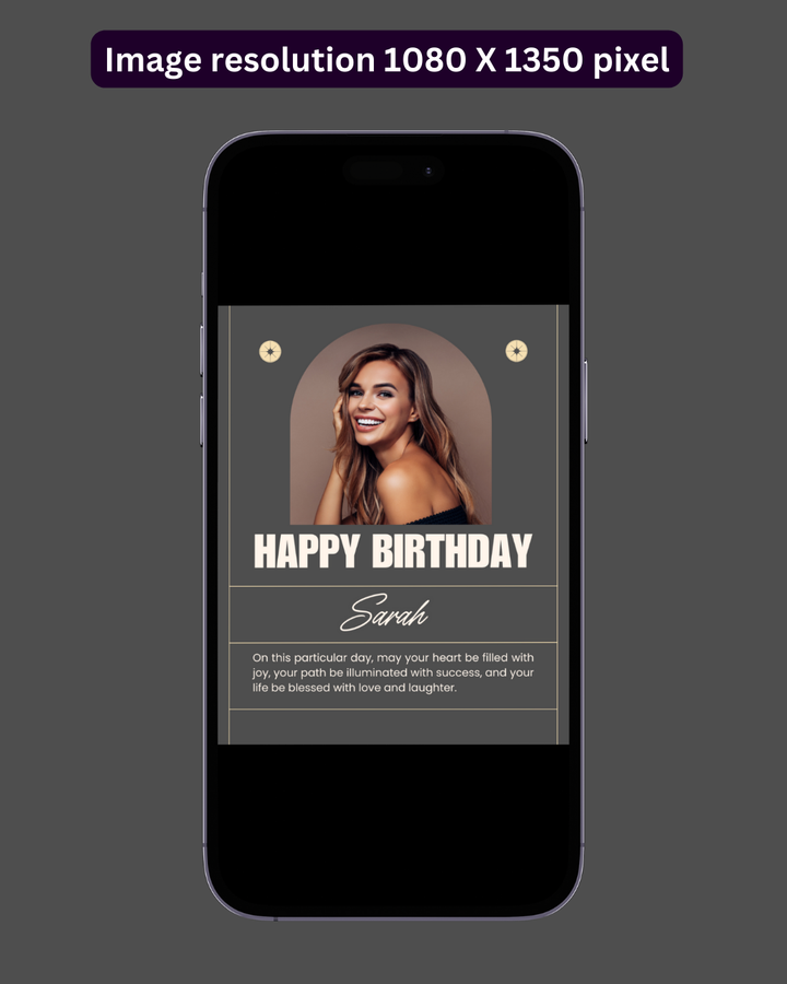 Happy Birthday Post - Image Personalized - creazives