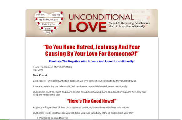 Unconditional Love ebook - creazives