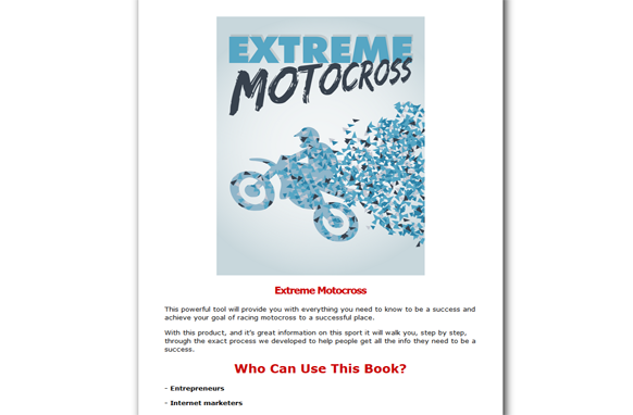 Extreme Motocross ebook - creazives