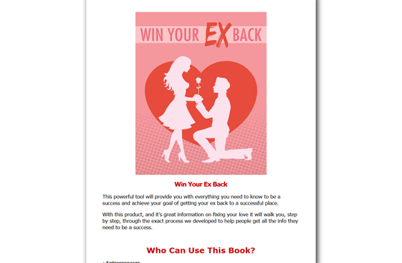Win-Your-Ex-Back ebook - creazives
