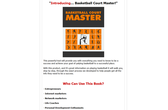 Basketball Court Master ebook - creazives