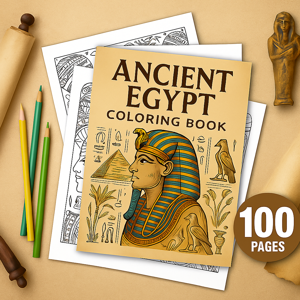 Ancient-egypt Coloring Book